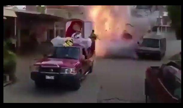 2 heridos por explosión de pirotecnia en peregrinación