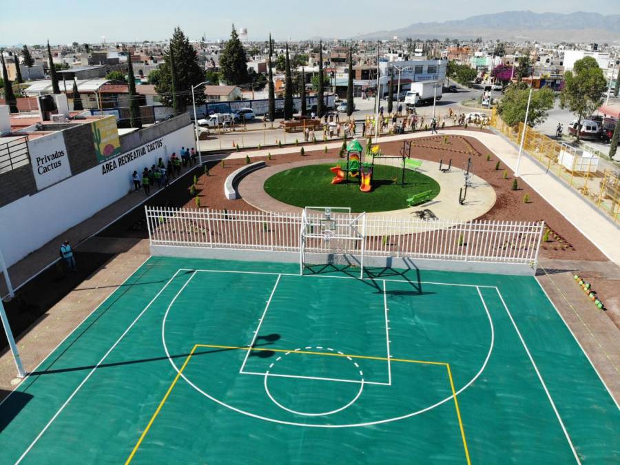 Inaugura Soledad moderna área recreativa en colonia Valle de Cactus