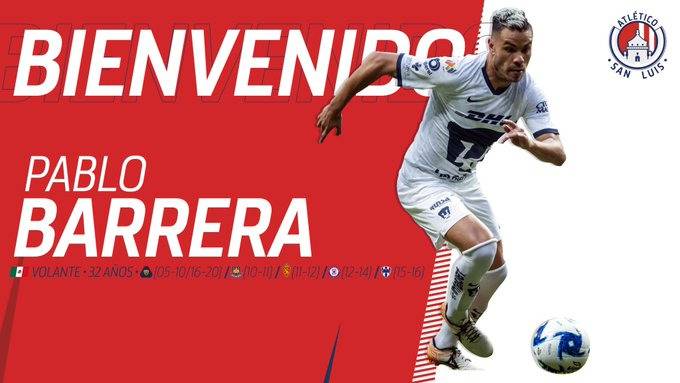 Atlético de San Luis presenta a Pablo Barrera