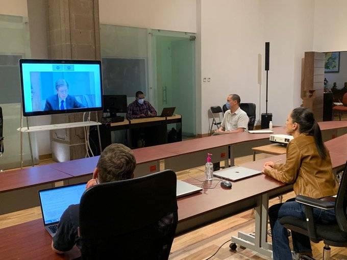 Agradece Sheinbaum a embajador japon&eacute;s pl&aacute;tica sobre Covid-19