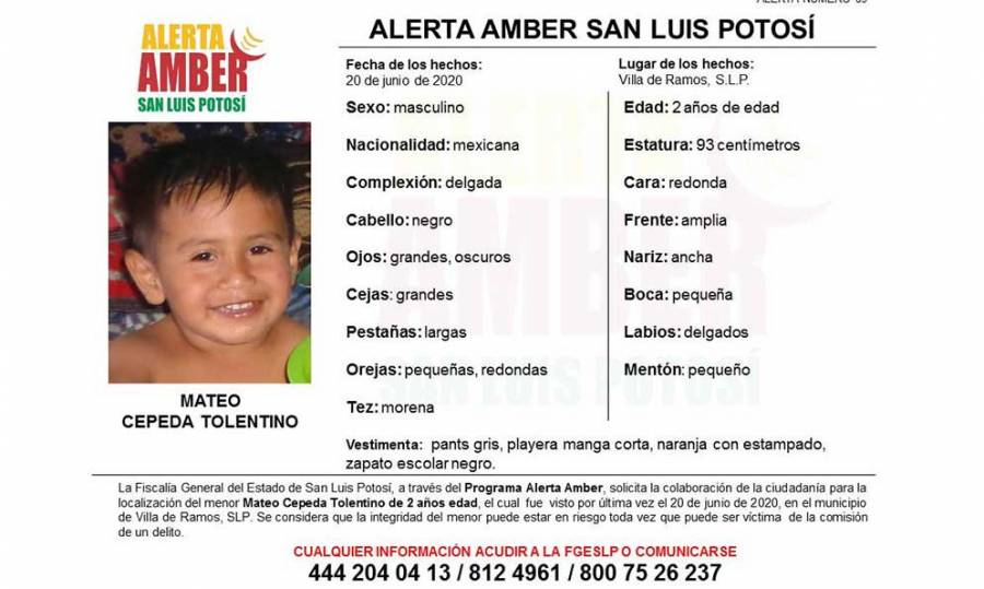 Mateo Cepeda desapareció en la comunidad de Santa Lucía en San Luis Potosí