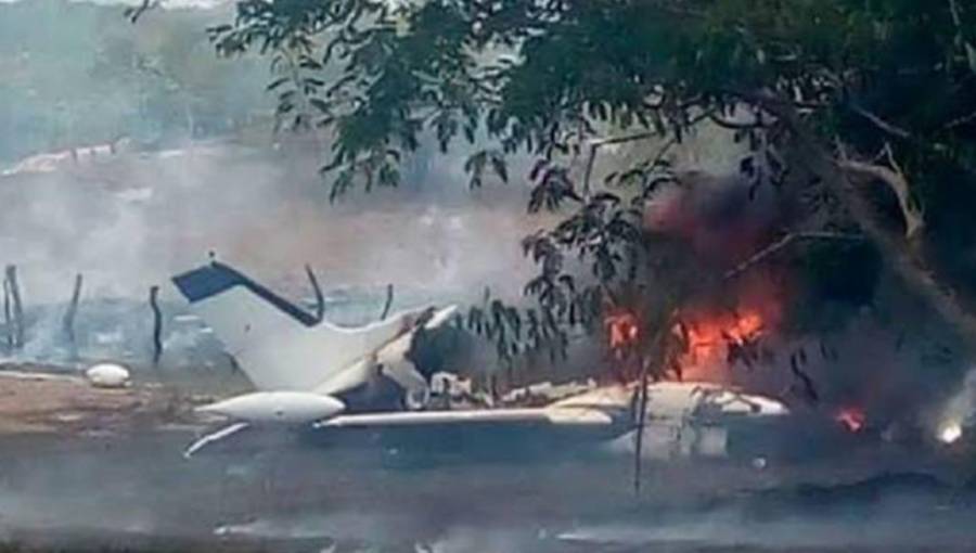 Seis muertos por desplome de avioneta en Chihuahua