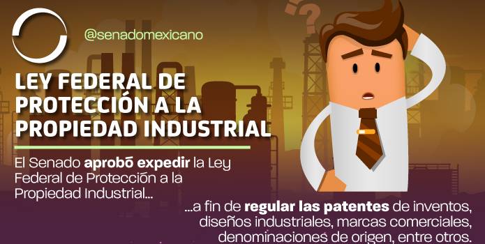 Senado aprueba Ley Federal de Protección a la Propiedad Industrial