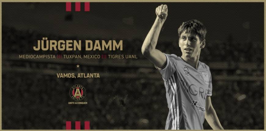 Oficial: Jurgen Damm, nuevo jugador del Atlanta United