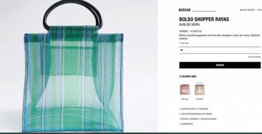 Bolsa de marca por $649 vs bolsa de mercado de $35