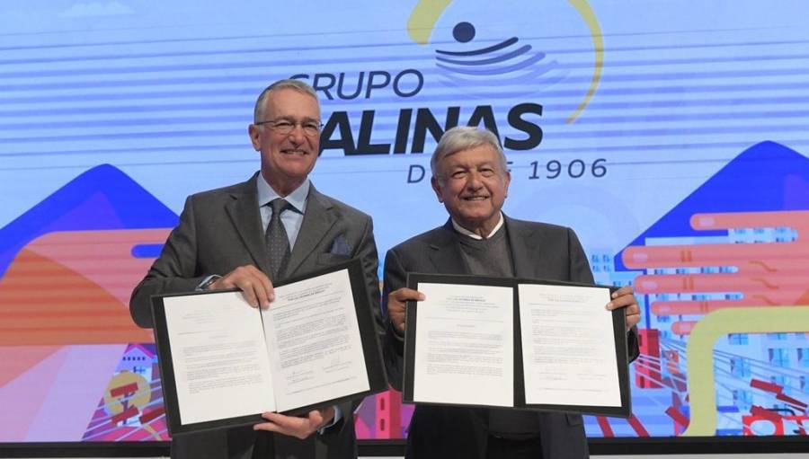 Agradece Salinas pliego invitación de AMLO a Estados Unidos