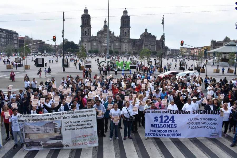 Damnificados de 19S retomarán las calles para exigir vivienda