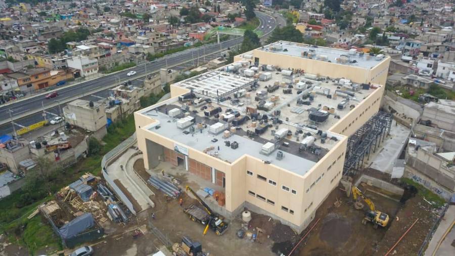 Visita Sheinbaum construcción del Hospital General de Topilejo