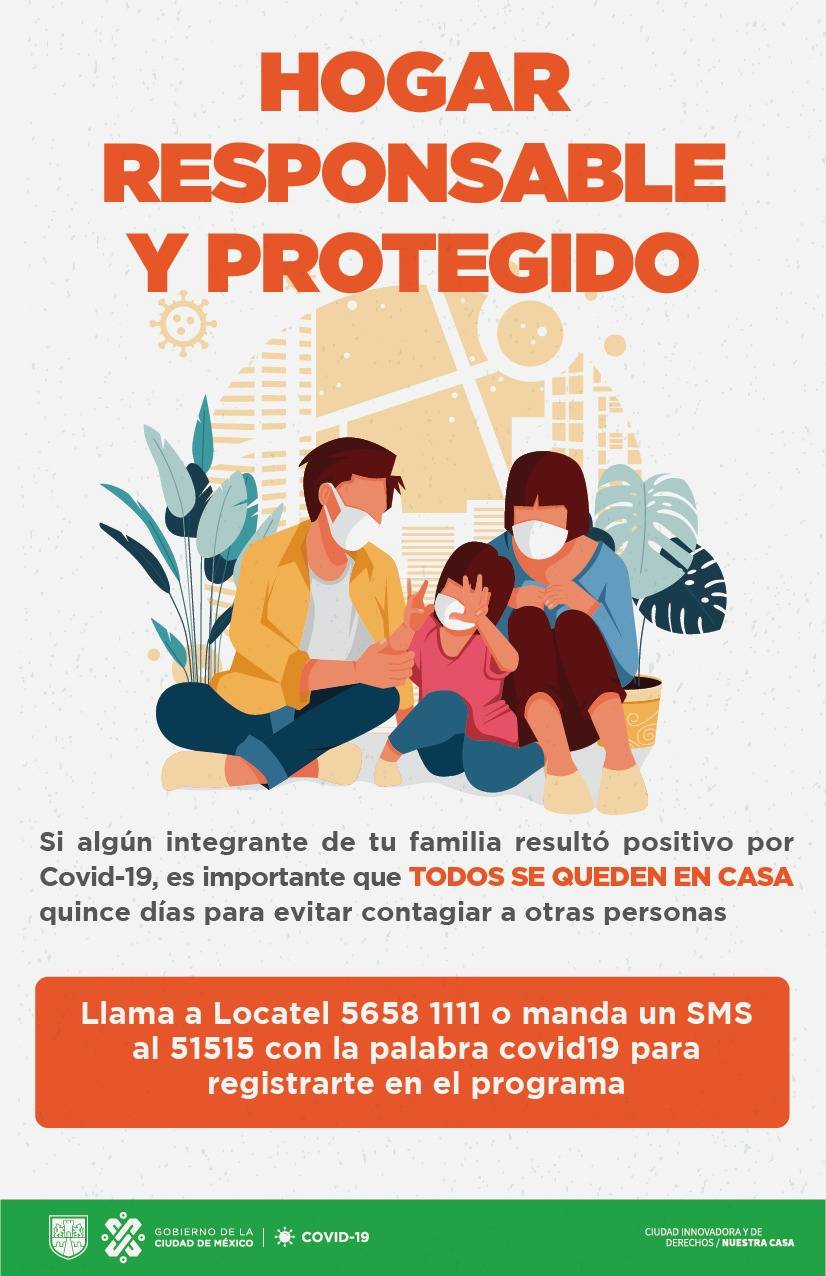 Apoya gobierno capitalino a hogares en caso de que haya contagios
