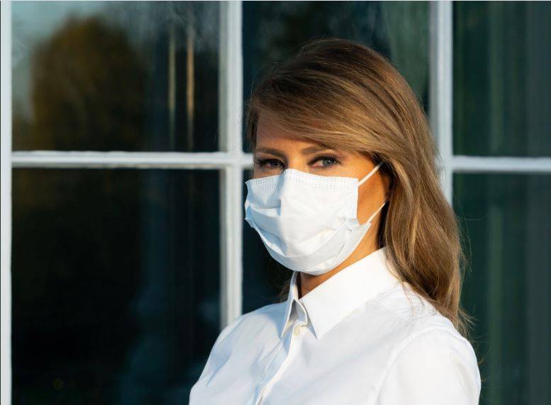Melania Trump promueve el uso de cubrebocas ante Covid-19