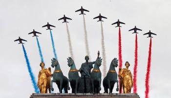 Desfile del D&iacute;a Nacional en Francia se reduce por la pandemia