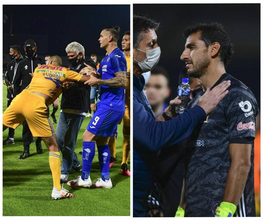 Tigres saca el cobre, inician conato de bronca tras perder con Cruz Azul