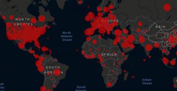 Este mapa muestra los casos de Covid-19 en tiempo real a nivel mundial