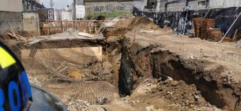 Deslizamiento de tierra en construcción de Hospital deja 4 lesionados