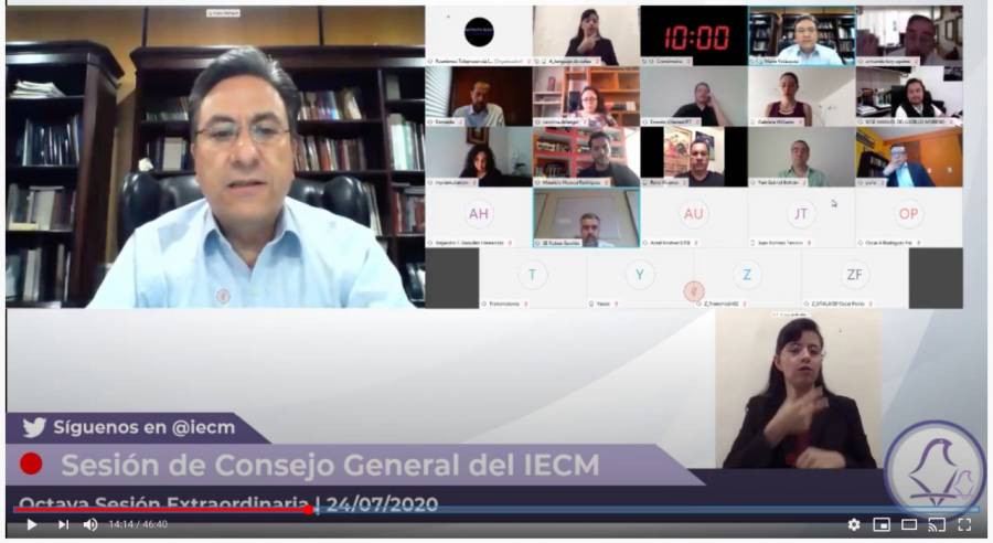 El Consejo del IECM aprueba la impugnación y quejas por medios digitales