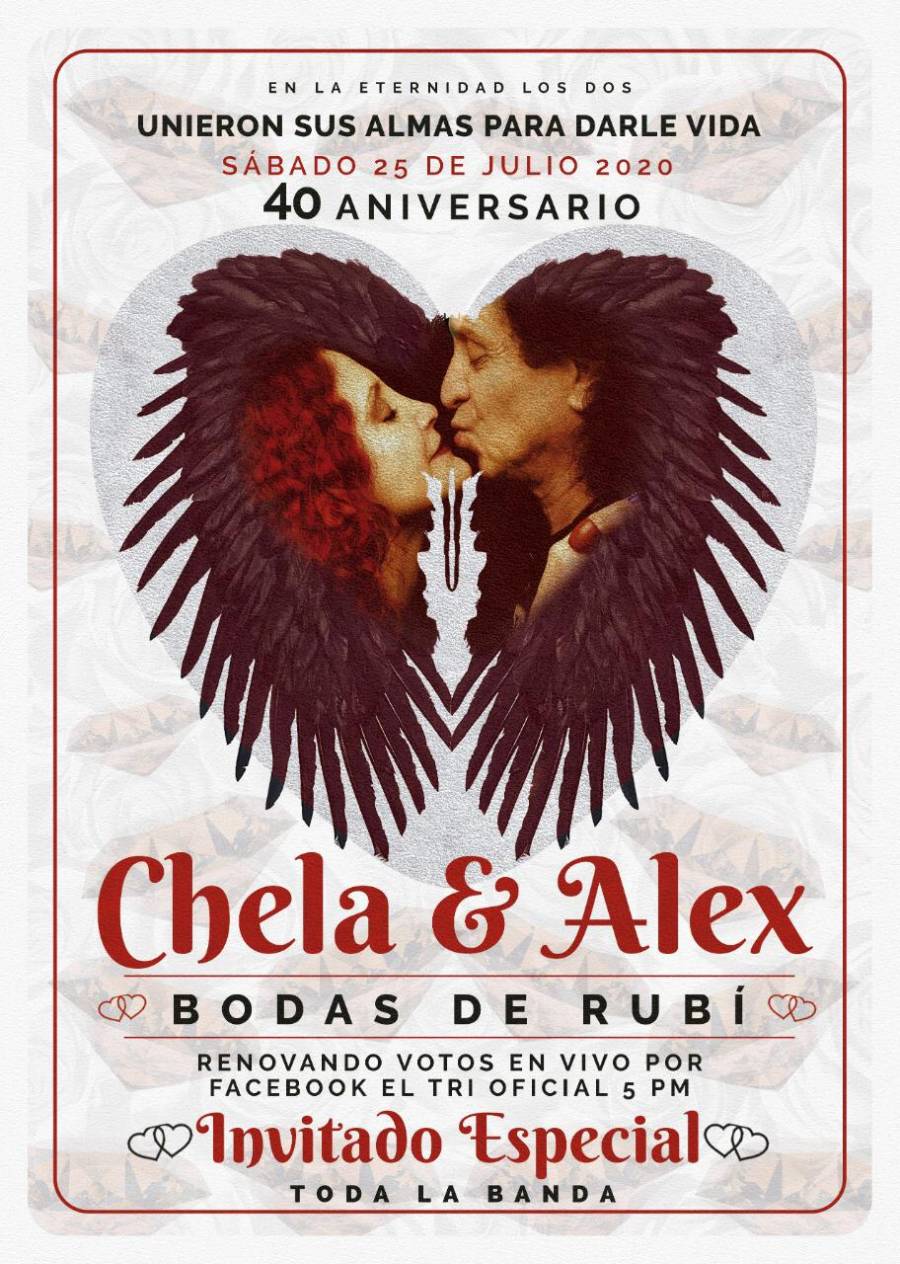 Alex y Chela Lora festejarán bodas de rubí