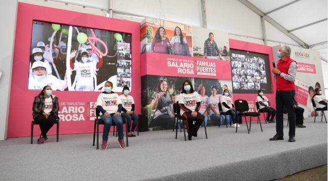 Más de 270 mil mujeres reciben Salario Rosa en apoyo a la economía familiar: Alfredo Del Mazo
