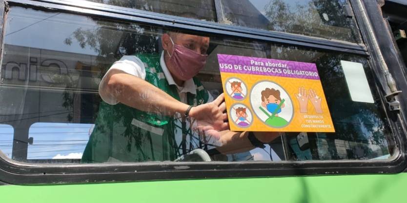 Semovi hace obligatorio el uso de cubrebocas en unidades de transporte público