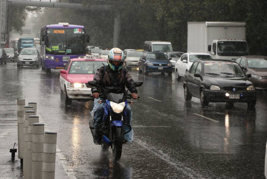 En seis alcaldías prevén lluvias con granizo y viento