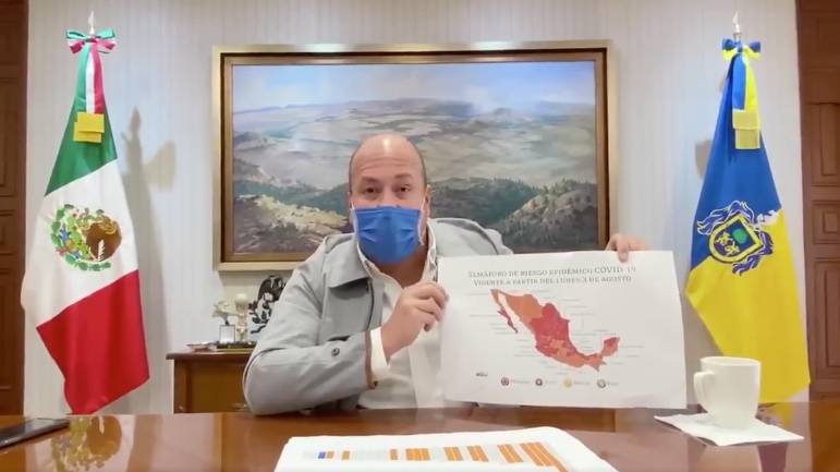 Alfaro exhibe errores de López-Gatell respecto al semáforo en Jalisco