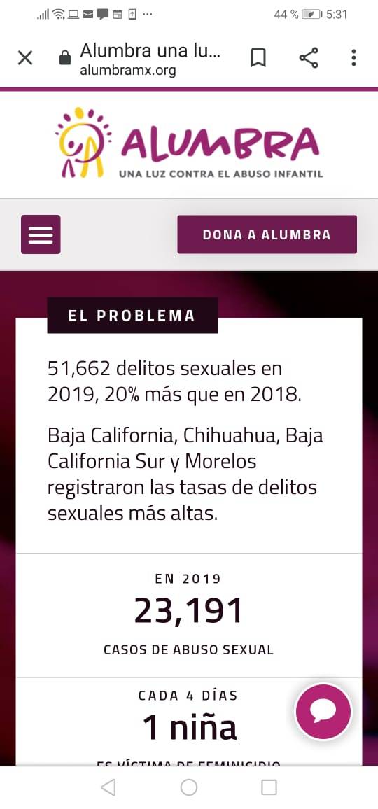 PRESENTAN PÁGINA WEB CON DATOS RELACIONADOS A ABUSO SEXUAL A NIVEL ESTATAL Y NACIONAL
