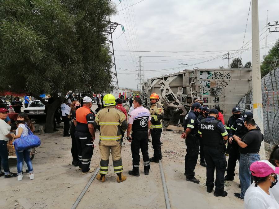 Video: Tren se descarrila en límites de Neza y Chimalhuacán