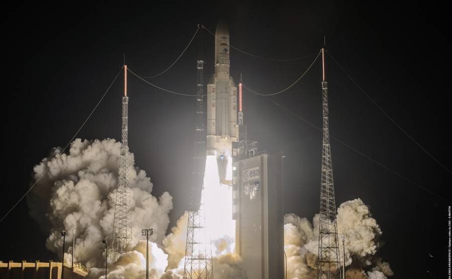 Despega Cohete Ariane 5 de Guyana Francesa