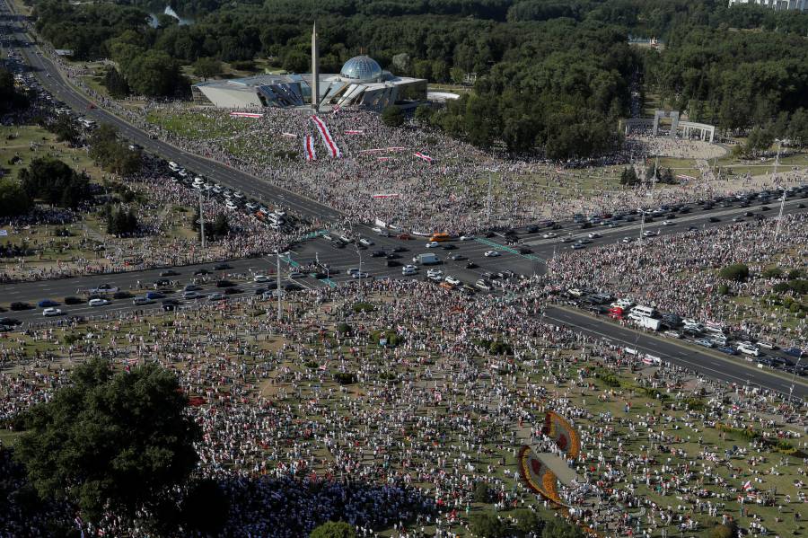 Marcha por libertad en Bielorrusia