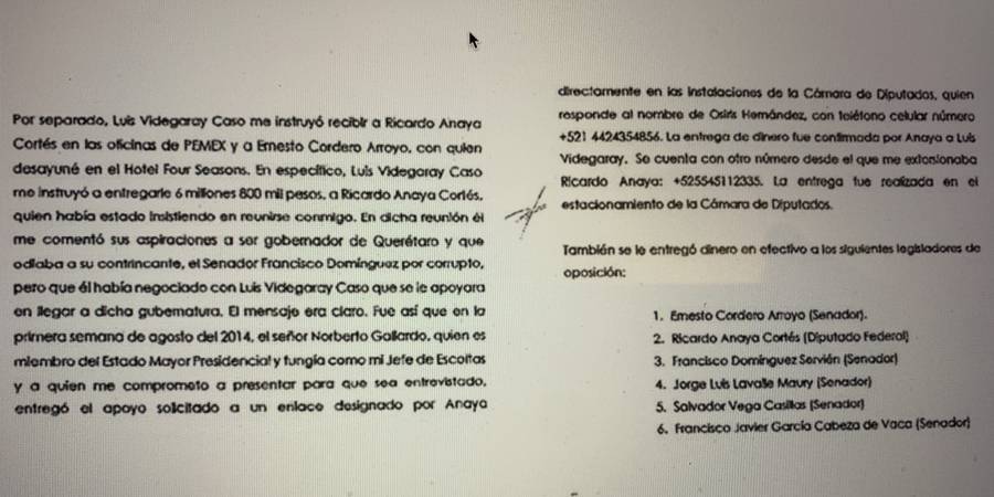 FGR aclara que investiga la filtración de la denuncia de Emilio Lozoya