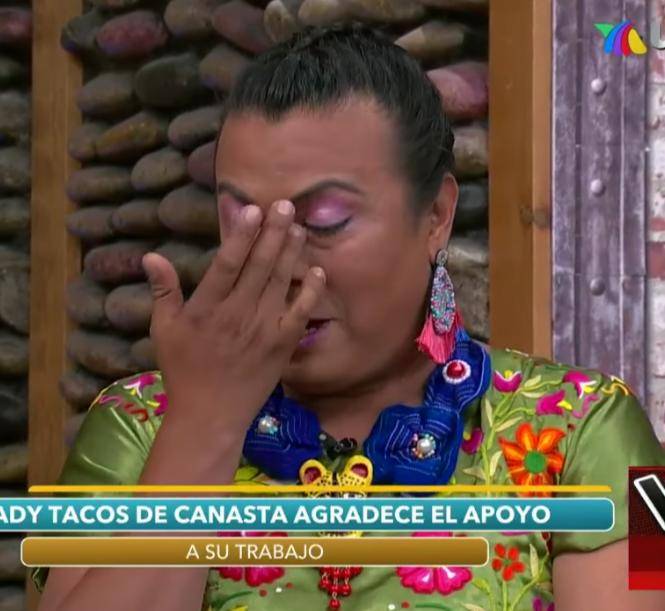 Lady Tacos de Canasta llora en VLA tras humillación de la policía capitalina