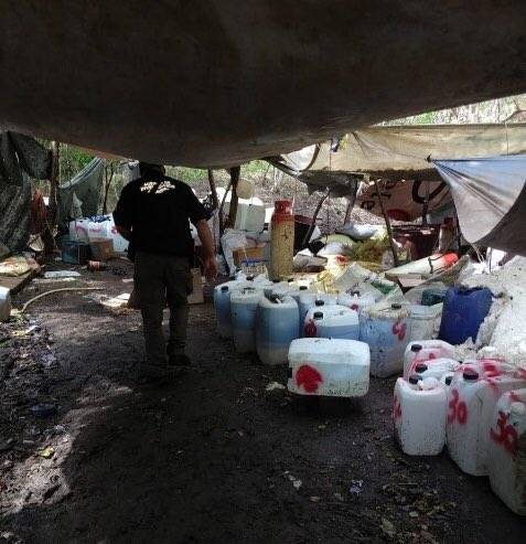 Decomisan más de 65 toneladas de sustancias para elaboración de drogas en Sinaloa