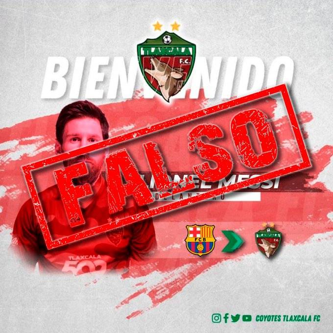 Tlaxcala FC no est&aacute; interesado en Messi