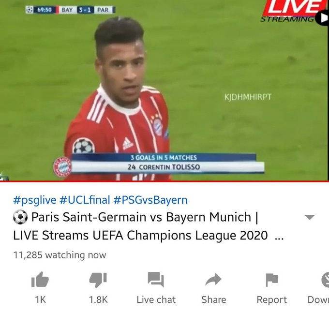 11 mil personas vieron la final Champions League fake