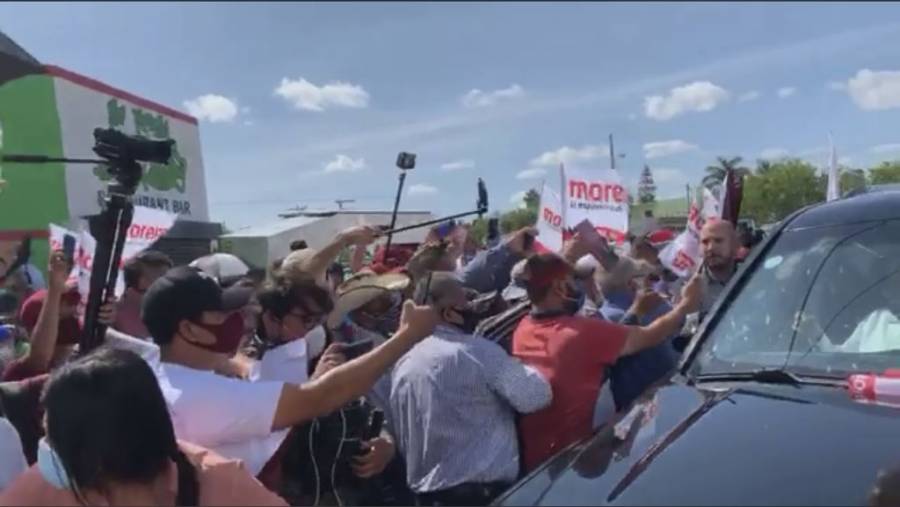 Acorta AMLO evento masivo sin sana distancia en Tamaulipas