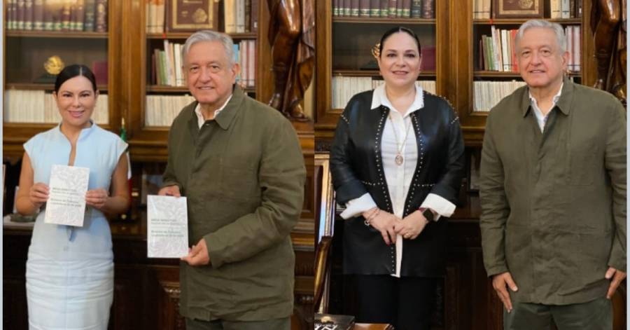 López Obrador se reúne con las presidentas del Senado y la Cámara de Diputados