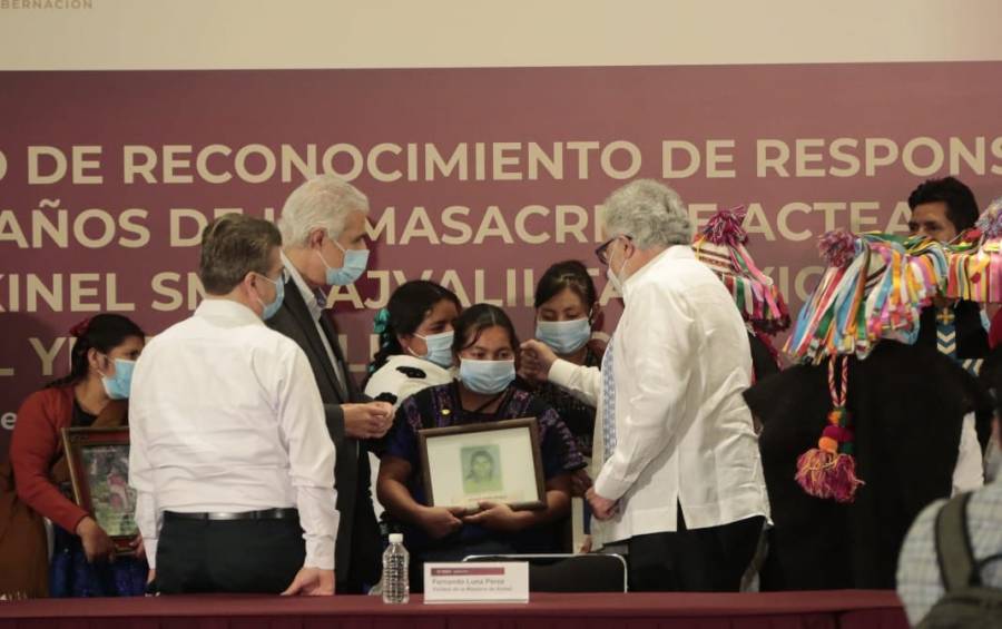 Autoridades ofrecen disculpas públicas a víctimas de Acteal