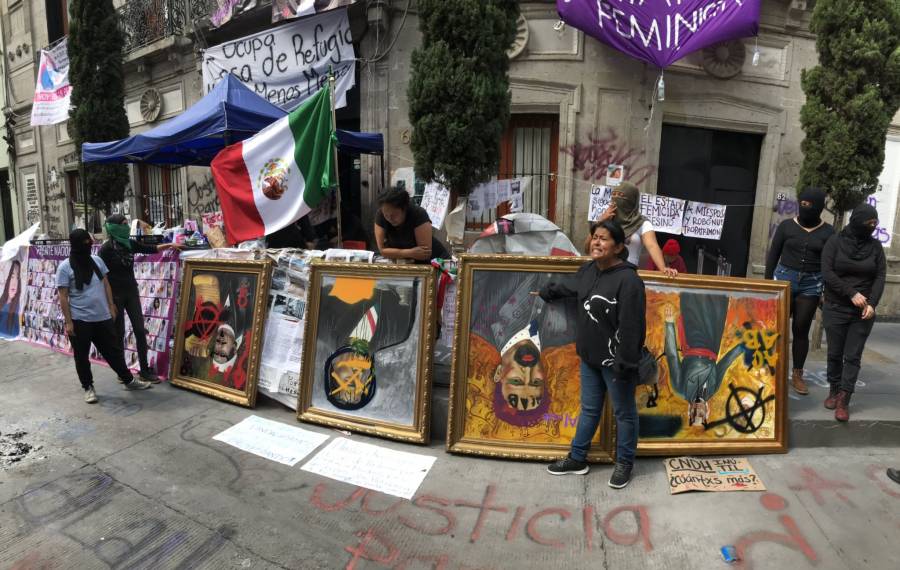 Colectivos feministas exigen la renuncia de Rosario Piedra a la CNDH