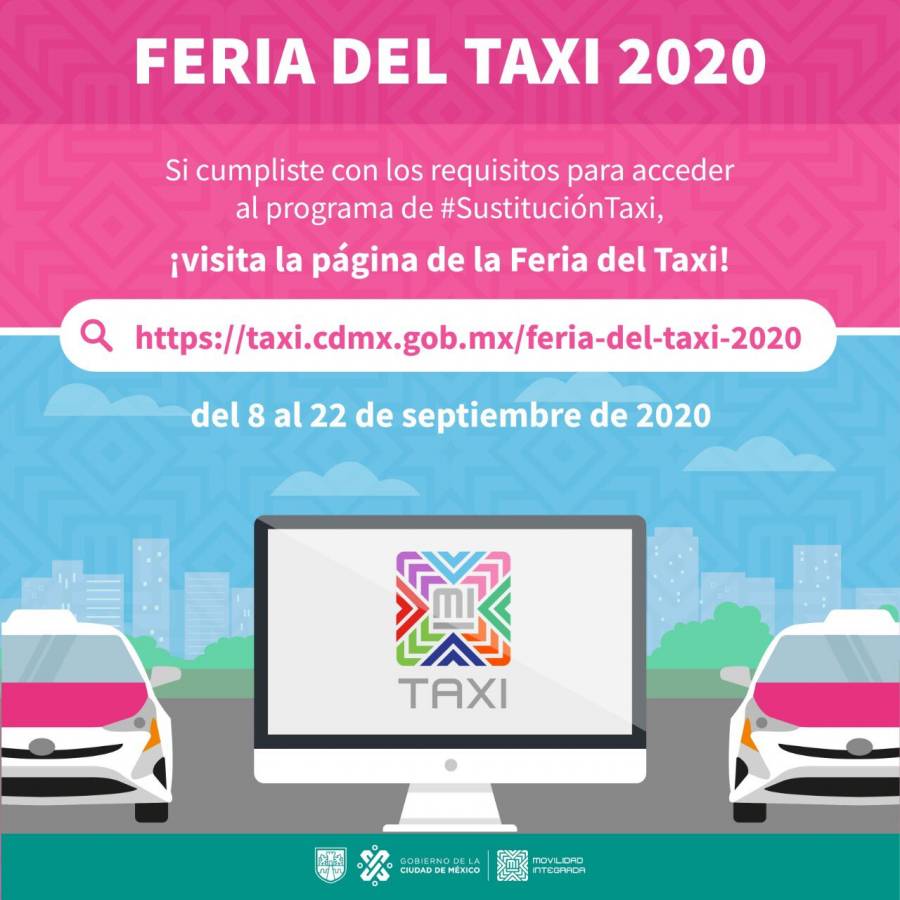 Semovi realizará virtualmente la “Feria del Taxi” por Covid-19