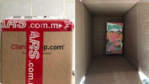 Joven compra un iPhone en l&iacute;nea y recibe un jugo a su casa