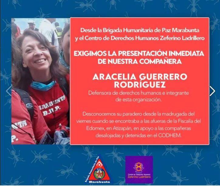 Reporta Amnistía Internacional México la desaparición de integrante de Brigada Marabunta operativo de CODHEM