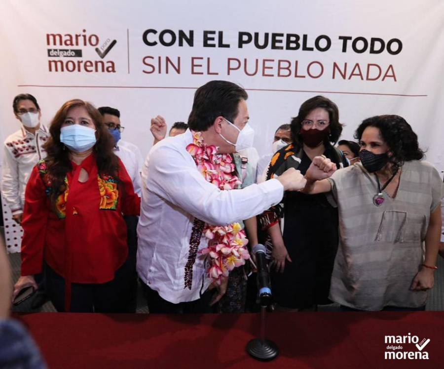 Mario Delgado en gira por Oaxaca buscando dirigencia nacional de Morena