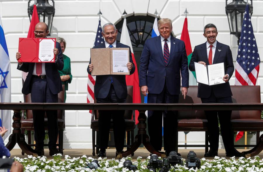 Emiratos &Aacute;rabes Unidos y Bar&eacute;in firman acuerdos con Israel en la Casa Blanca