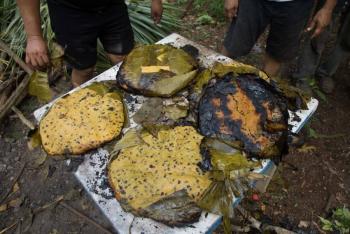 Castigo huasteco: Mataban y se com&iacute;an los violadores en un tamal gigante