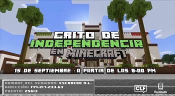 Municipio de Escobedo realizar&aacute; Grito de Independencia en Minecraft