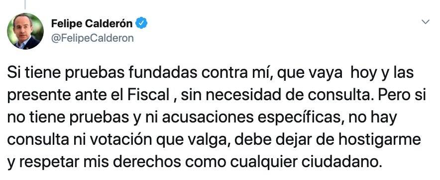 FCH acusa que consulta es un abuso de poder