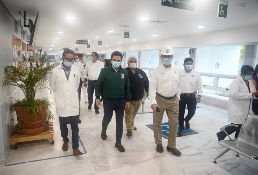 Supervisan rehabilitación de hospital dañado en el sismo del 19S en Morelos