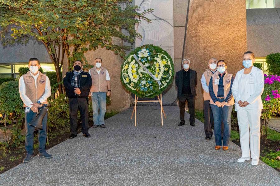 Hospital Juárez de México rinde homenaje a las víctimas del terremoto de 1985