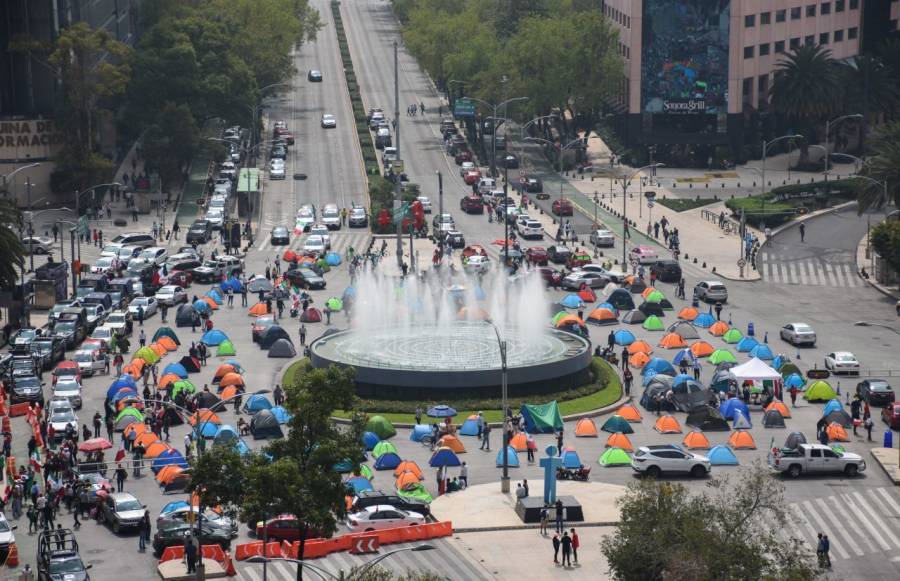Sheinbaum asegura que no evacuará al plantón de FRENAAA