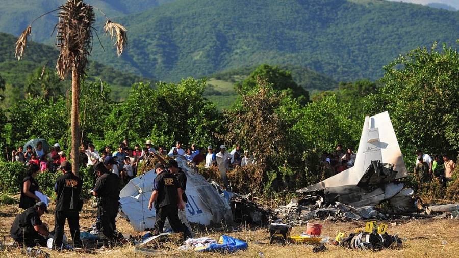 Robada en México y de paso por Venezuela, aeronave se desploma en Guatemala