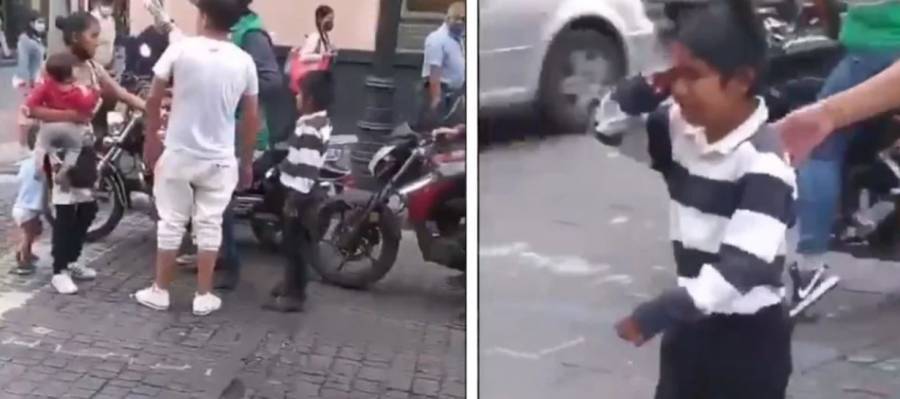 Video: Funcionario de la CDMX retira mercancía a niño, lo hace llorar